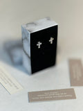 SparkleStone Cross Studs